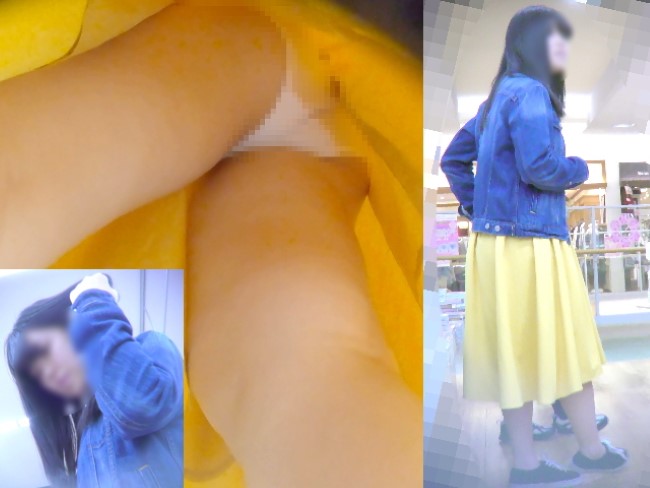 妹想いのロンスカKちゃん ~目の前で撮られてカメラを睨む~
