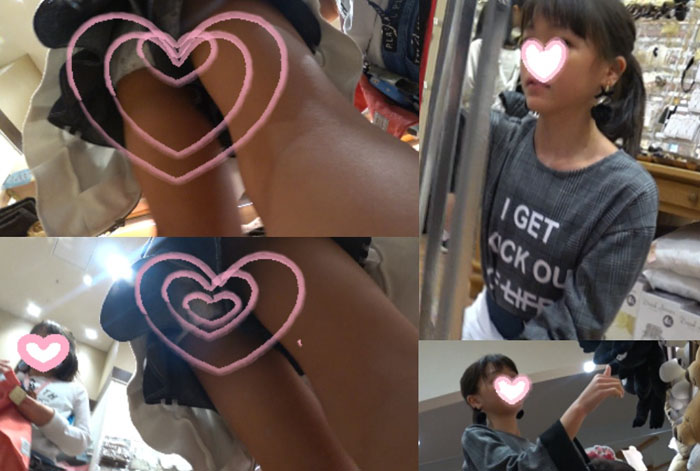 可愛い可愛い可愛いポニーテール〇C。キュロットスカートから生P。パンチラ。逆さ撮り。顔出し。7分長編。