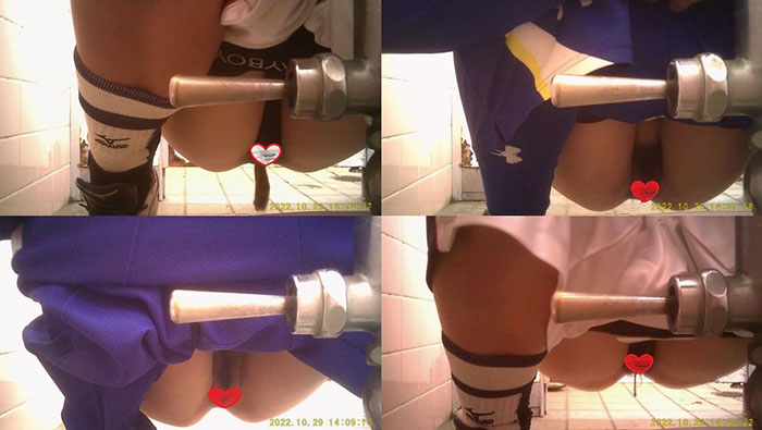 スポーツ大会㉓ 和式フロントからマ〇コ丸見え&ウ〇チシーンも