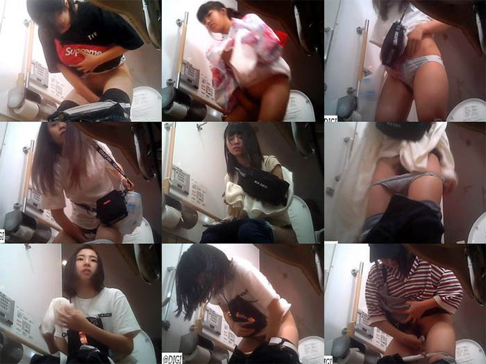 9girlwumaosw2019 夏まつり女子トイレ 全9名中天然無毛約3名 SW2019