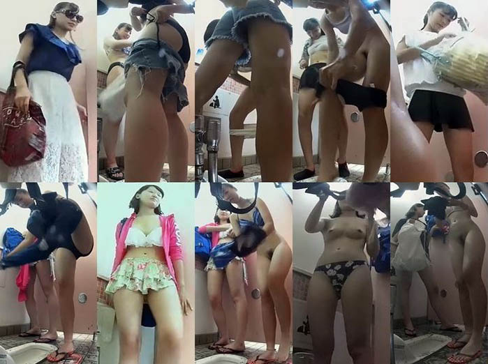 海の和式トイレを撮ってみた25桃〇ロのピンクに似てる可愛い女の子登場若い子も多め